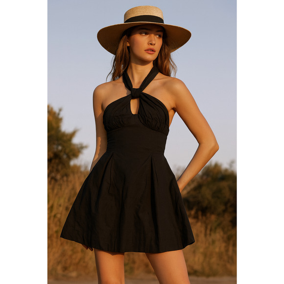 Maeve By anthropologie A Line Black Dress NWT S - Picture 1 of 11